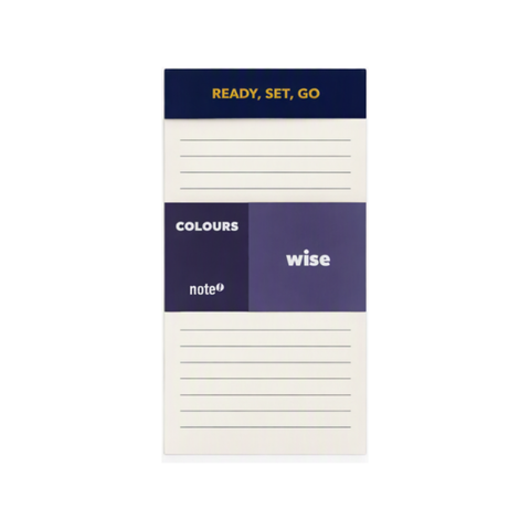 Bloco de Notas Pautado Colours Wise Note!
