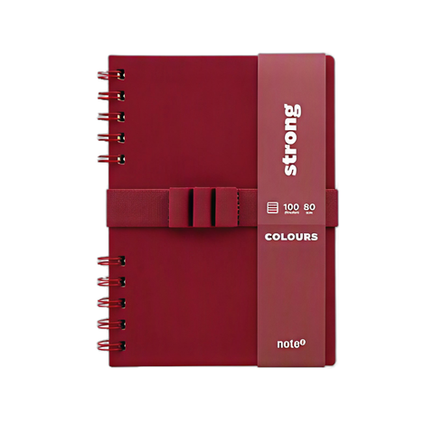 Caderno Espiral A5 com Elástico Pautado Colours Strong Note!