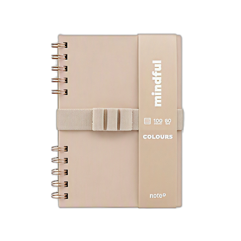 Caderno Espiral A5 com Elástico Pautado Colours Mindful Note!