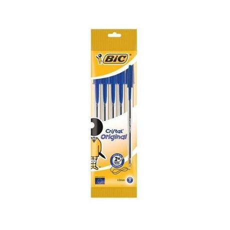 Esferográfica Cristal Original Tinta Azul 5 Unidades Bic