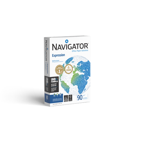Resma de Papel de Impressão A4 500 Folhas 90g/m2 Navigator