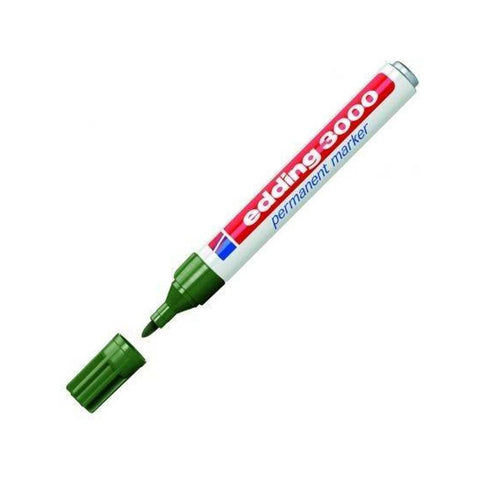 Marcador Tinta Permanente Edding 3000 Verde