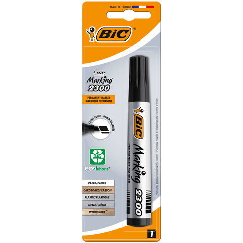 Marcador Permamente Marking 2300 de Tinta Preta Bic