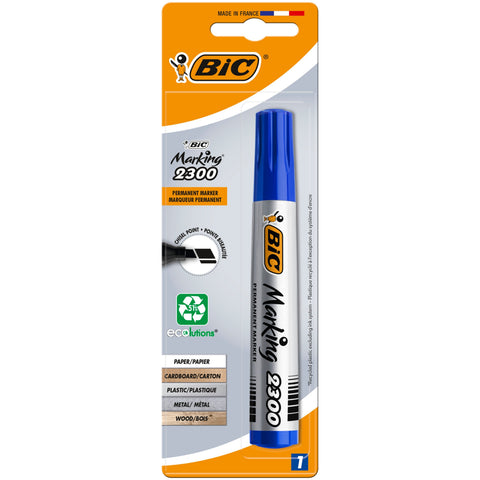 Marcador Permamente Marking 2300 de Tinta Azul Bic