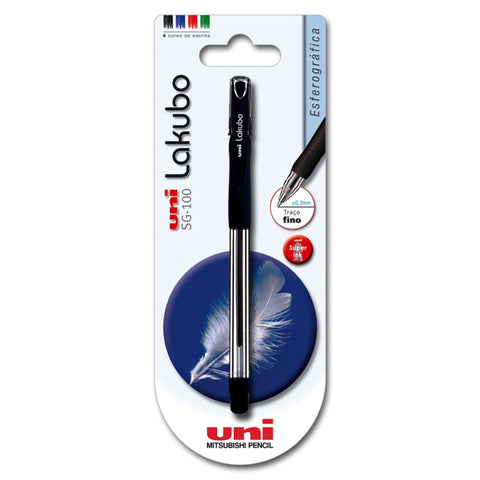 Esferográfica Lakubo SG-100 Preta Uni-ball