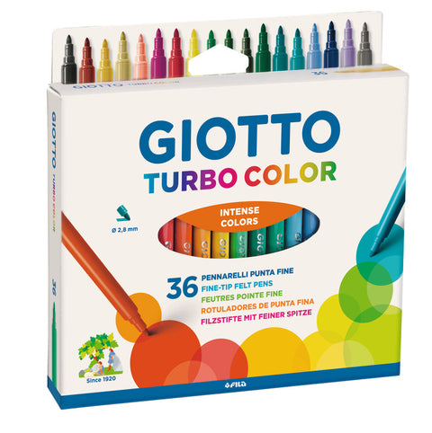 Marcadores de Colorir Fino 36 Unidades Giotto