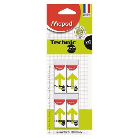 Borracha Branca Technic 4 unidades Maped