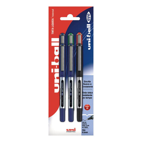 Esferográfica Eye Micro Roller 0.5mm 6 Unidades Uni-ball