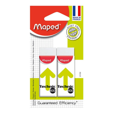 Borracha Branca Technic 2 Unidades Maped