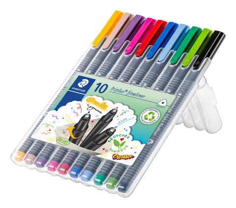 Marcadores Triplus Fineliner 0.3mm 10 Unidades Staedtler