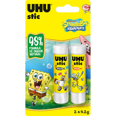 Tubo de Cola Stick 8.2g 2 Unidades UHU
