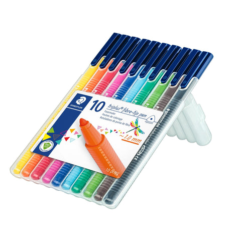 Marcadores de Colorir Triplus Color 1mm 10 unidades Staedtler