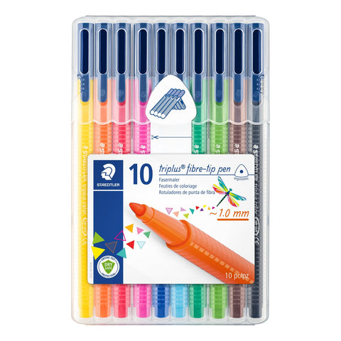 Marcadores de Colorir Triplus Color 1mm 10 unidades Staedtler