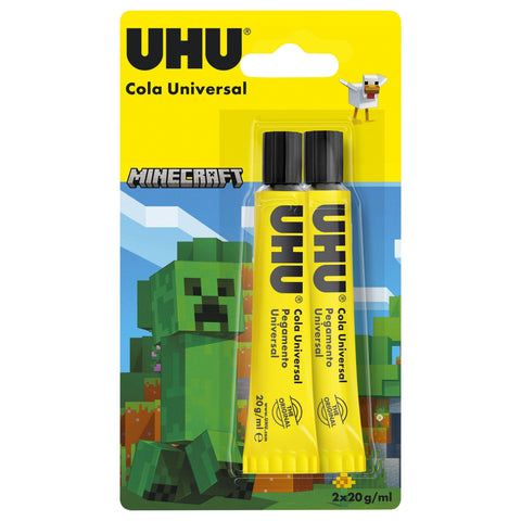 Cola Universal Líquida 20ml Edição Minecraft 2 Unidades UHU