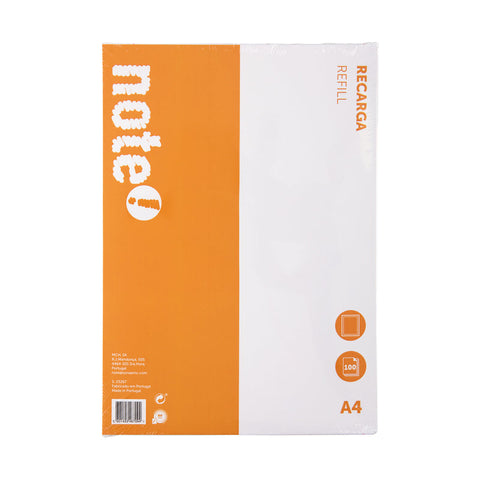 Recarga de Papel A4 Liso 100 Folhas Note!