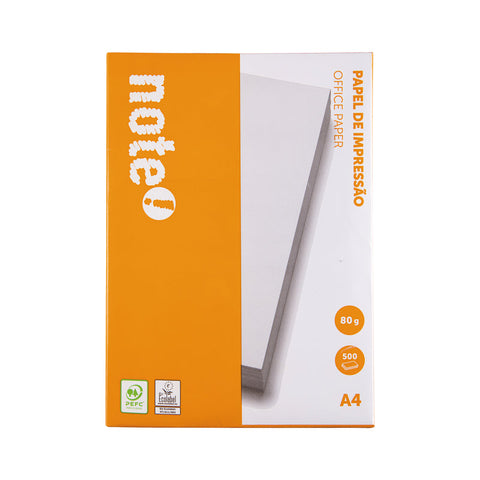 Resma de Papel de Impressão A4 500 Folhas 80g/m2 Note!