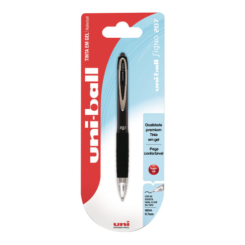 Esferográfica Signo 207 Preta Uni-ball
