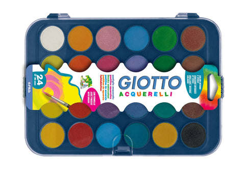 Conjunto Aguarelas 24 unidades Giotto
