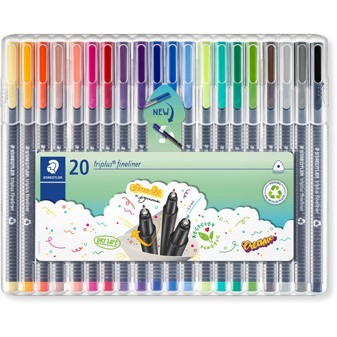 Marcadores Triplus Fineliner 0.3mm 20 Unidades Staedtler