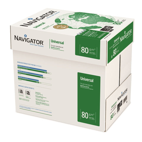 Resma de Papel de Impressão A4 5 x 500 Folhas 80g/m2 Navigator