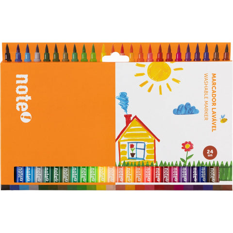 Marcadores de Colorir Laváveis 24 unidades Note!