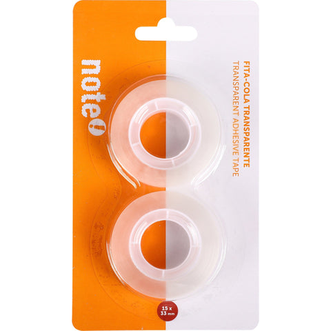 Fita Cola Transparente 33 x 15mm 2 unidades Note!