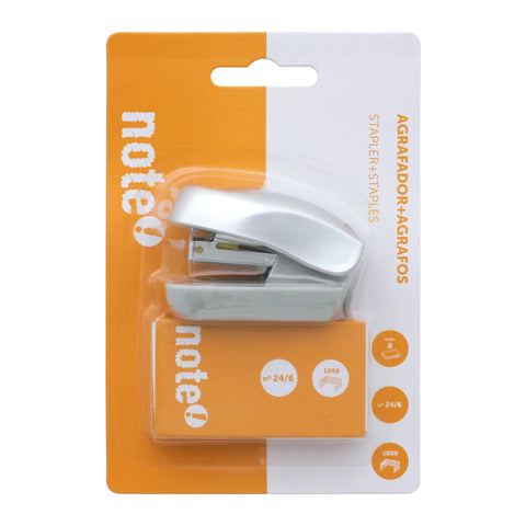 Agrafador Pequeno 8 Folhas + Agrafos Note!