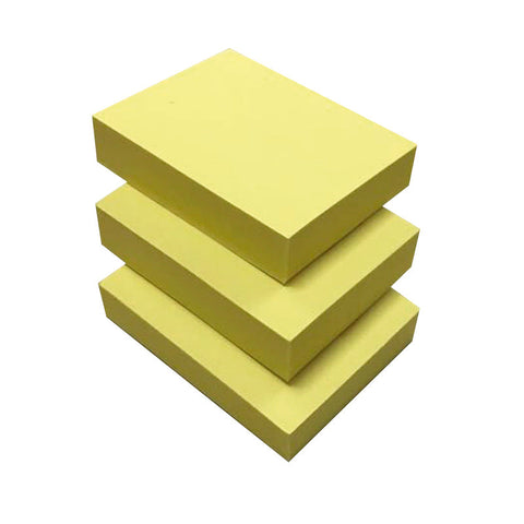 Bloco de Notas Aderente 5 x 4 x 3cm 3 unidades Amarelo Note!