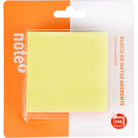 Bloco de Notas Aderente 7.6 x 7.6cm 4 Cores Note!