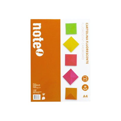 Cartolina Fluorescente A4 10 Folhas Note!