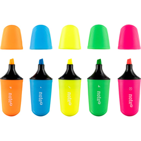 Marcadores Mini Fluorescentes 5 unidades Note!