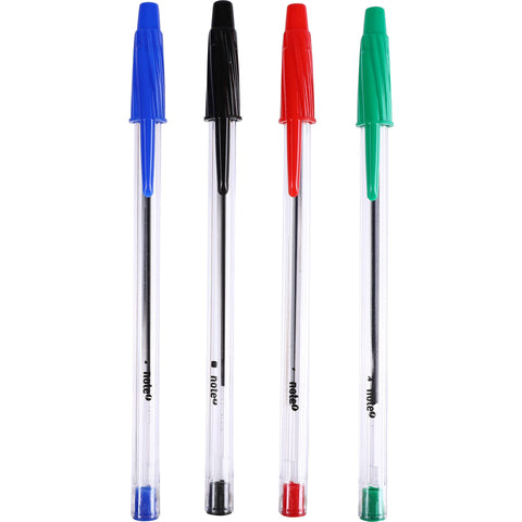 Esferográfica de Tinta Azul, Preta, Vermelha e Verde Note!