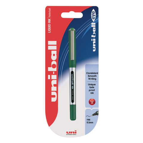 Esferográfica Eye Micro Roller 0.5mm Verde Uni-ball