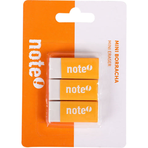 Borracha Mini Branca 3 unidades Note!
