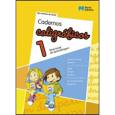 Livro - Cadernos Caligráficos 1 - Nível Inicial de Aprendizagem (Português)