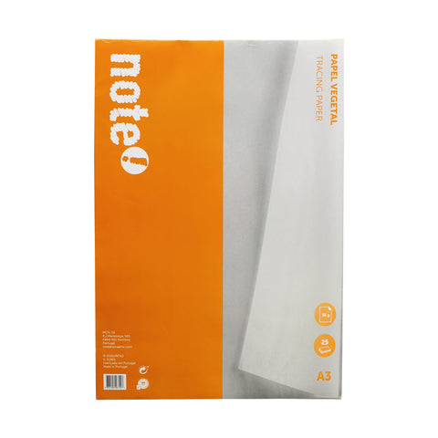 Bloco de Papel Vegetal A3 25 Folhas Note!