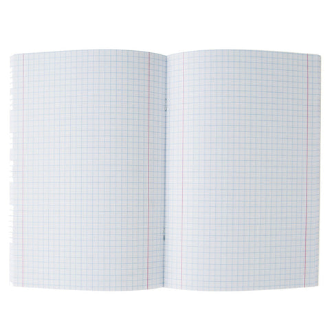 Caderno Agrafado A4 Capa Preta com Plástico 80 Folhas Quadriculado Note!