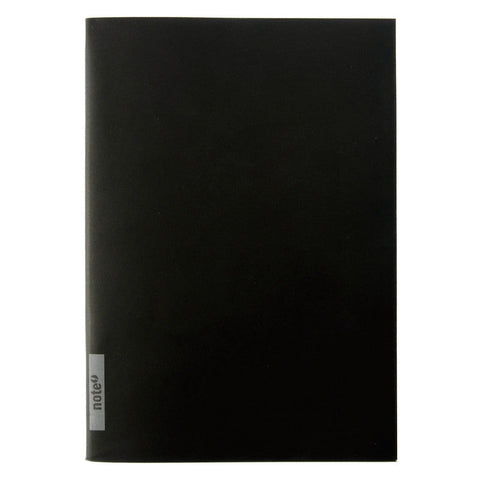 Caderno Agrafado A5 Capa Preta Plastificado Quadriculado Note!