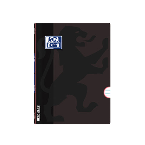 Caderno Agrafado Openflex A4 Pautado Preto Oxford