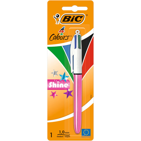Esferográfica 4 Colours Shine Bic