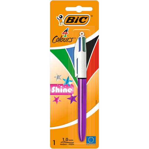 Esferográfica Com 4 Cores Shine Bic