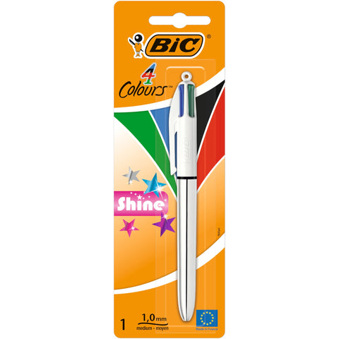 Esferográfica 4 Colours Shine Bic