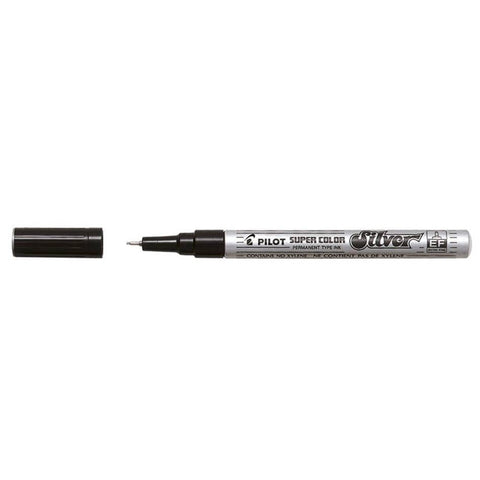 Marcador Super Color EF Prateado Extra Fino Pilot