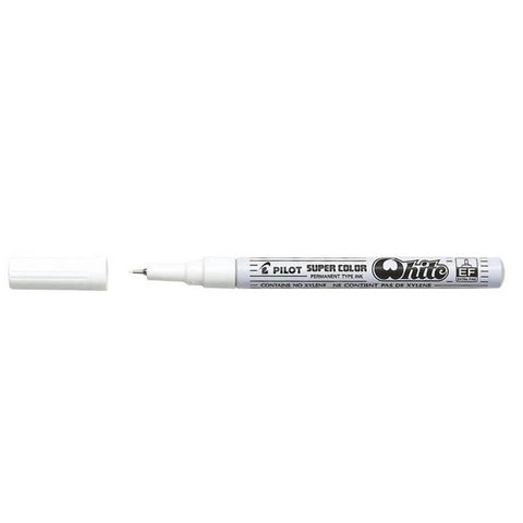 Marcador Super Color EF Branco Extra Fino Pilot