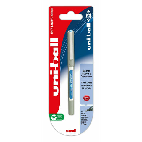 Esferográfica Eye Fine Roller 0.7mm Azul Claro Uni-ball