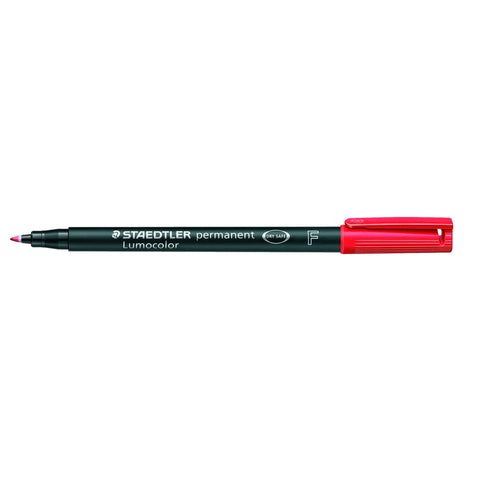 Marcador Permanente Lumocolor 0,6mm Vermelho Staedtler