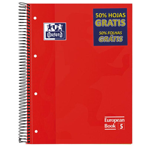Caderno Espiral EuropeanBook 5 A4 Pautado (várias opções) Oxford
