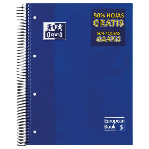 Caderno Espiral EuropeanBook 5 A4 Pautado (várias opções) Oxford