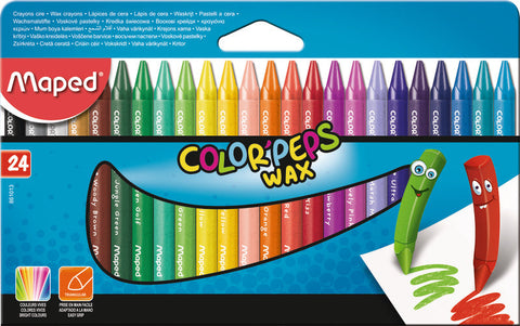 Lápis Cera Maped Color Peps 24 Unidades