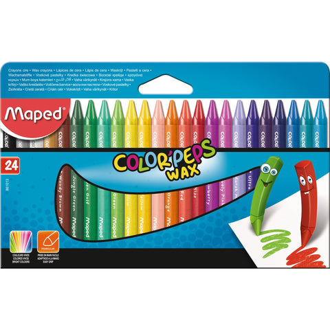 Lápis de Cera Color Peps 24 Unidades Maped